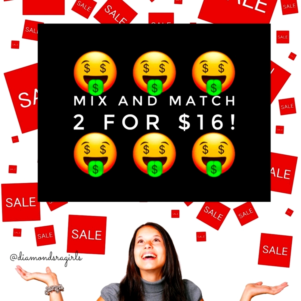 🤑 IT'S A SALE! 🤑 2/$16.00